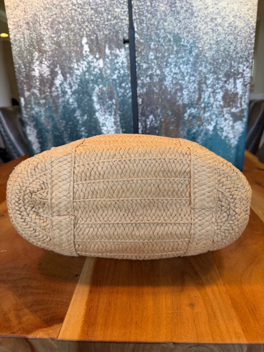 Draper James Coastal Chic Everyday Woven Straw Tote Natural (VGUC) - Picture 13 of 17